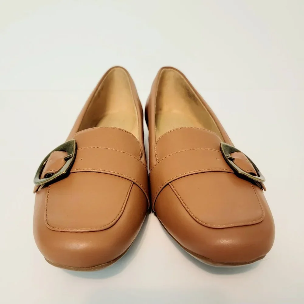 Naturalizer Size 10 M Kayden Moc Slip-On Flat Loafer English Tea Tan NWOB $89 - Picture 3 of 10